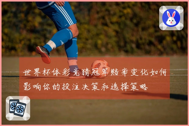 世界杯体彩竞猜冠军赔率变化如何影响你的投注决策和选择策略