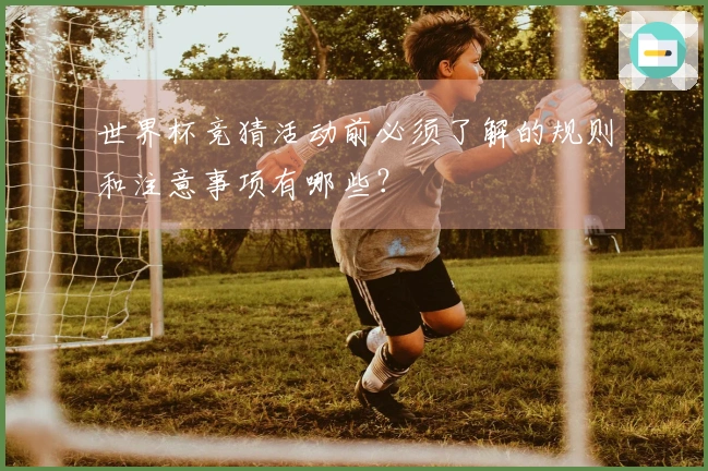 世界杯竞猜活动前必须了解的规则和注意事项有哪些？